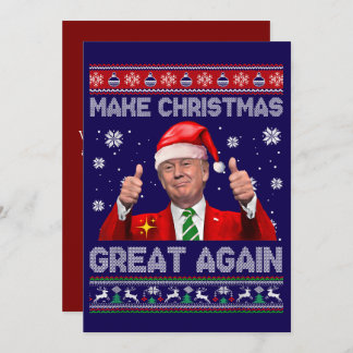 Funny Trump Make Christmas Great Again シーズンカード