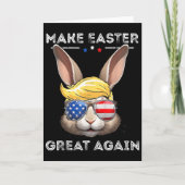 Funny Trump Make Easter Great Again Bunny Hunt Egg カード (正面)
