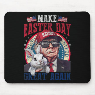 Funny Trump Make Easter Great Again Bunny Hunt Egg マウスパッド