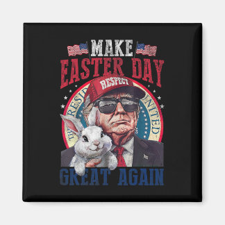 Funny Trump Make Easter Great Again Bunny Hunt Egg マグネット