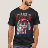 Funny Trump Make Easter Great Again Bunny Hunt Egg Tシャツ (正面)