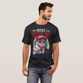 Funny Trump Make Easter Great Again Bunny Hunt Egg Tシャツ (正面フル)
