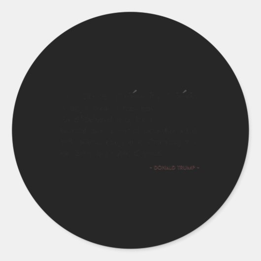 Funny Trump Quotes Groceries Definition  ラウンドシール (正面)