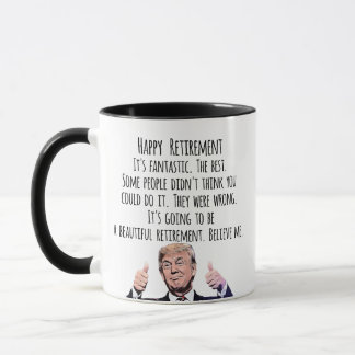 Funny Trump Retirement, MAGA Political Humor マグカップ