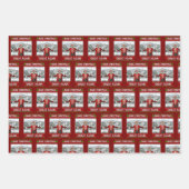 Funny Trump Santa Hat Make Christmas Great Again ラッピングペーパーシート (正面)