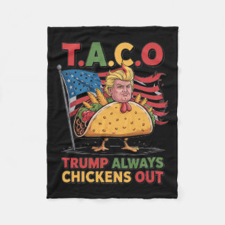 Funny Trump Taco Trump  フリースブランケット