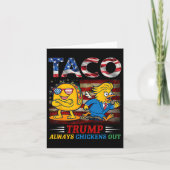 Funny Trump Taco Trump Always Chickens Out 6  カード (正面)