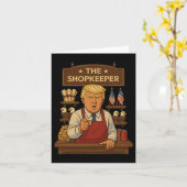 Funny Trump The Shopkeeper  カード (黄色い花)