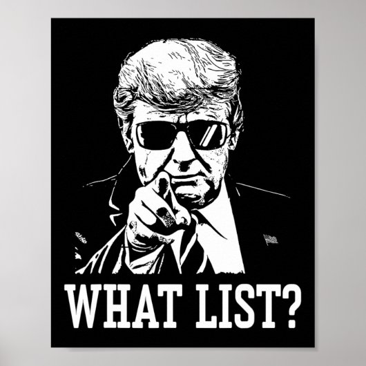 Funny Trump What List 4  ポスター (正面)