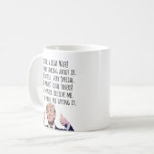 Funny Trump Wife Birthday Valentine Christmas コーヒーマグカップ (正面左)
