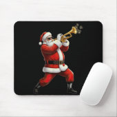 Funny Trumpet Santa Christmas Graphic Player Trump マウスパッド (マウス)