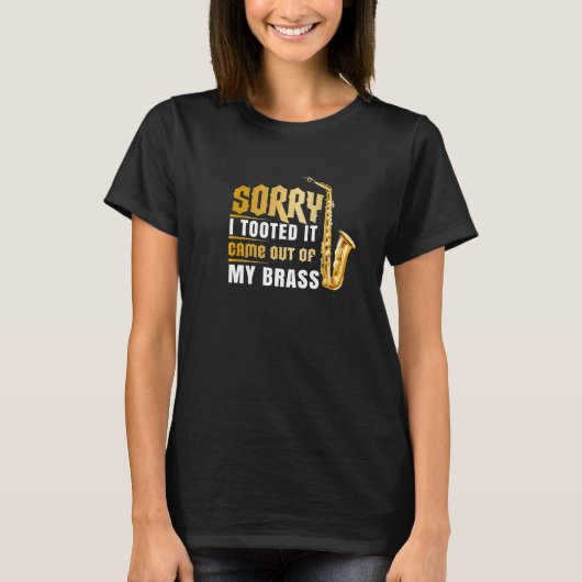 Funny Trumpet trombone Graphic Design Music instru Tシャツ (正面)