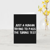Funny Turing Test Ai Geek Gift For Coder & Ner カード (黄色い花)