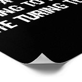 Funny Turing Test Ai Geek Gift For Coder & Ner ポスター (角)