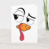Funny Turkey Cool Turkey Thanksgiving Costume Men カード (正面)