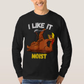 Funny Turkey I Like It Moist Thanksgiving Dinner F Tシャツ (正面)