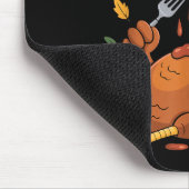 Funny Turkey I Like It Moist Thanksgiving Men Wome マウスパッド (コーナー)