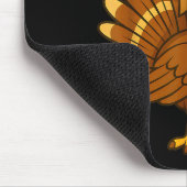 Funny Turkey Meow Thanksgiving Fake Cat Meow Bruh  マウスパッド (コーナー)