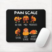 Funny Turkey Pain Scale Thanksgiving Cna Er Nurse  マウスパッド (マウス)