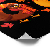 Funny Turkey Thanksgiving 67 Meme Six Seven  ポスター (角)