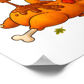 Funny Turkey Thanksgiving I Like It Moist Adult Wo ポスター (角)