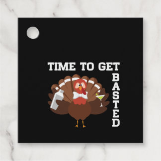 Funny Turkey Time To Get Basted Thanksgiving フェイバータグ