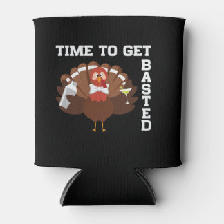 Funny Turkey Time To Get Basted Thanksgiving 缶クーラー