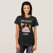Funny Turkey Zero Plucks Given  Adult Thanksgiving Tシャツ (正面フル)