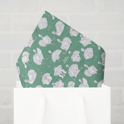 Funny Turkeys and Christma on the Farm! 薄葉紙 (ギフトバッグ)