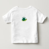 Funny Turtle DUUUDE – Kids Birthday Shirt トドラーTシャツ (裏面)