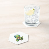 Funny Turtle Gamer Gaming Turtles Video Game (1) ペーパーコースター (インサイチュ)