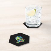 Funny Turtle Gamer Gaming Turtles Video Game (1) ペーパーコースター (インサイチュ)