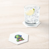 Funny Turtle Gamer Gaming Turtles Video Game (2) ペーパーコースター (インサイチュ)