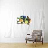 Funny Turtle Hiking Graphic Camping Lover Adventur タペストリー (インサイチュ(横))