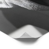 Funny Turtle in Bathrobe Print, Quirky Bathroom ポスター (角)