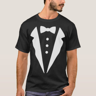 Funny Tuxedo Bow Tie Costume Formal Suit Graphic f Tシャツ