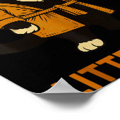 Funny Tuxedo Cat “litter’s Full” Coffee, Cat Parod ポスター (角)