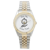 Funny Two-Tone Anniversary Watch - Give Me Some 腕時計 (正面)