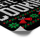 Funny Ugly Christmas Sweater Computer Geek Christm ポスター (角)