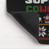 Funny Ugly Christmas Sweater Emotional Suprt Cowor マウスパッド (コーナー)