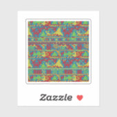 Funny Ugly Christmas Sweater Pattern Holiday  シール (シート)