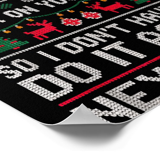 Funny Ugly Sweater To Everyone I Offended This Yea ポスター (角)