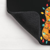 Funny Ukulele Christmas Graphics Lights Lover Play マウスパッド (コーナー)