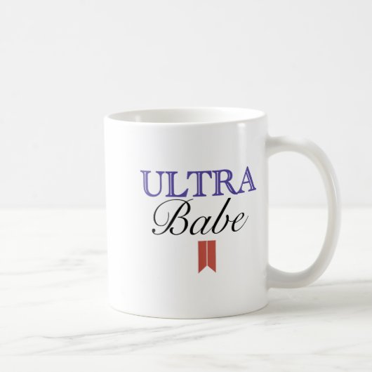 Funny Ultra Babe Funny Patriotic Quote コーヒーマグカップ (右)