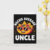 Funny Uncle Design For Uncle Men First Time Uncle カード (黄色い花)