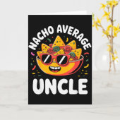 Funny Uncle Design For Uncle Men First Time Uncle カード (黄色い花)