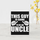 Funny Uncle Design For Uncle Men First Time Uncle カード (黄色い花)