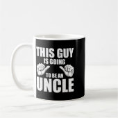 Funny Uncle Design For Uncle Men First Time Uncle コーヒーマグカップ (左)
