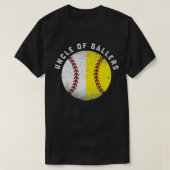 Funny Uncle Gift From Nephew Niece Baseball Softba Tシャツ (デザイン正面)