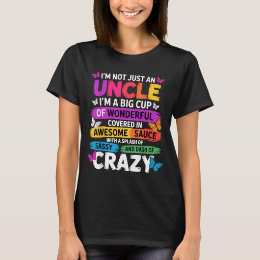 Funny Uncle Quote Sy Cool Uncle Men Tシャツ (正面)